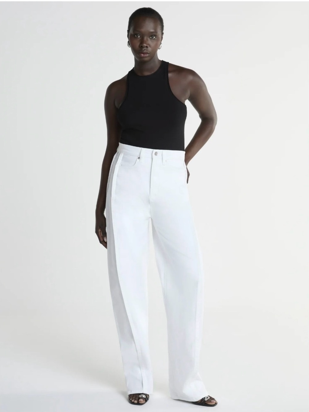 NWT Scoop Women's Slouchy Straight High Rise Jeans, Size 8